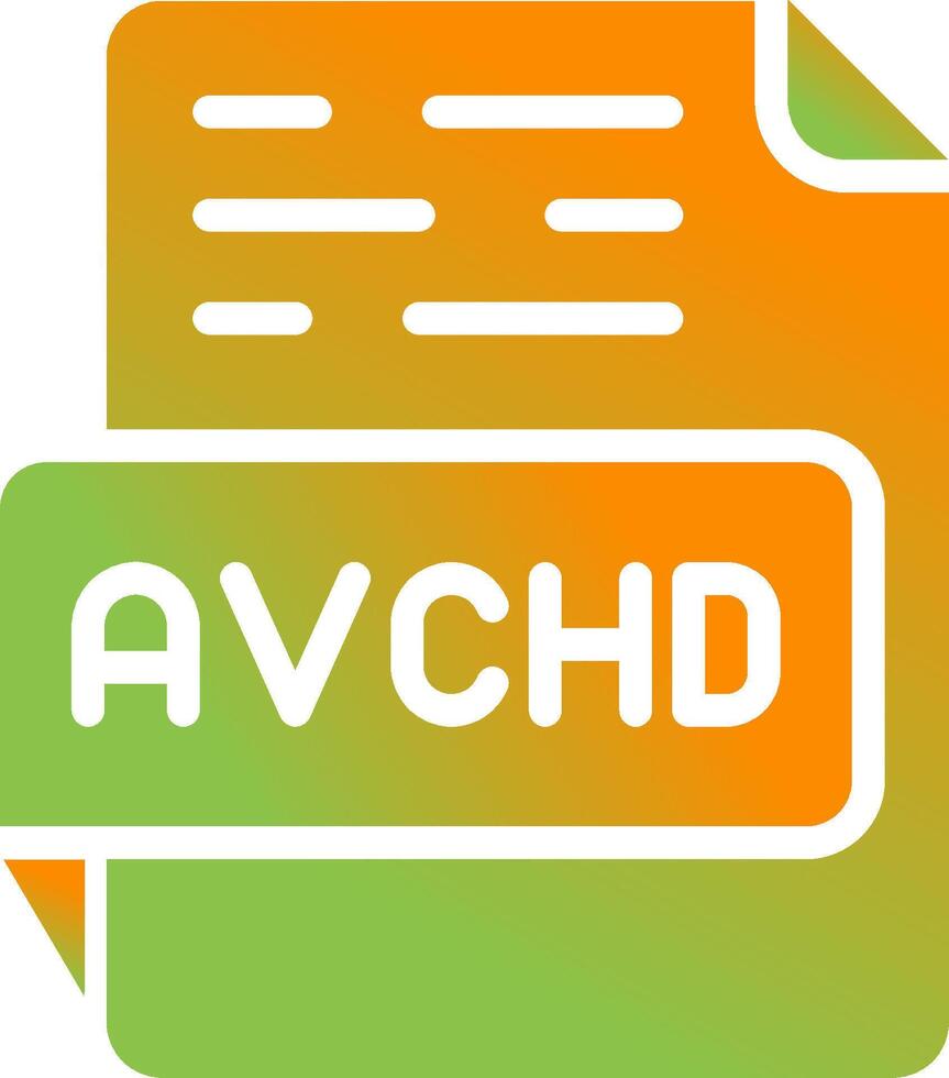 avchd vecteur icône