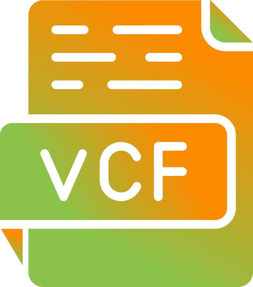 vcf vecteur icône