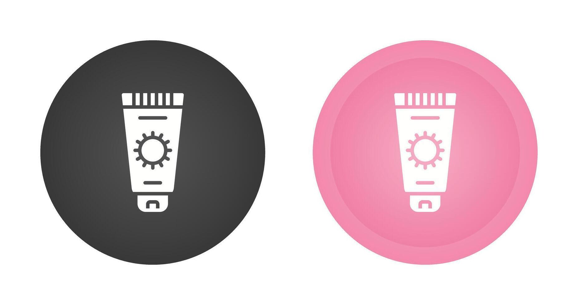 icône de vecteur de crème solaire