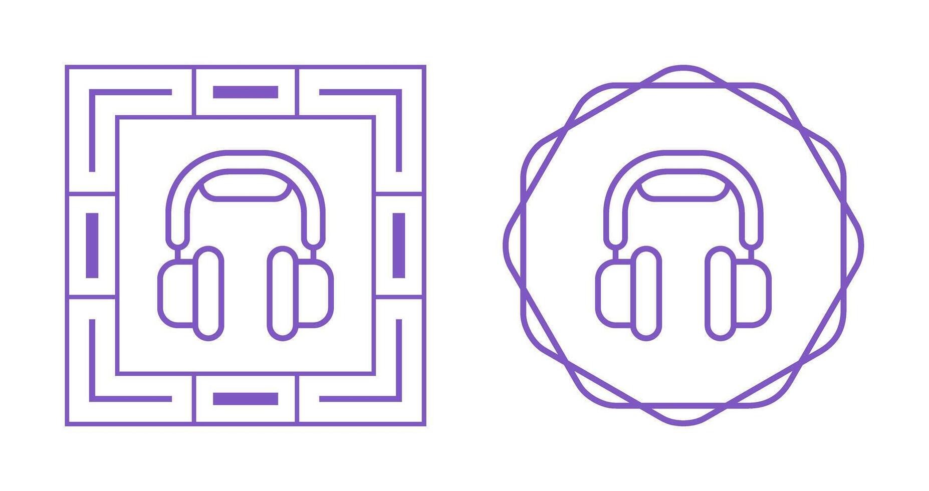 icône de vecteur de casque