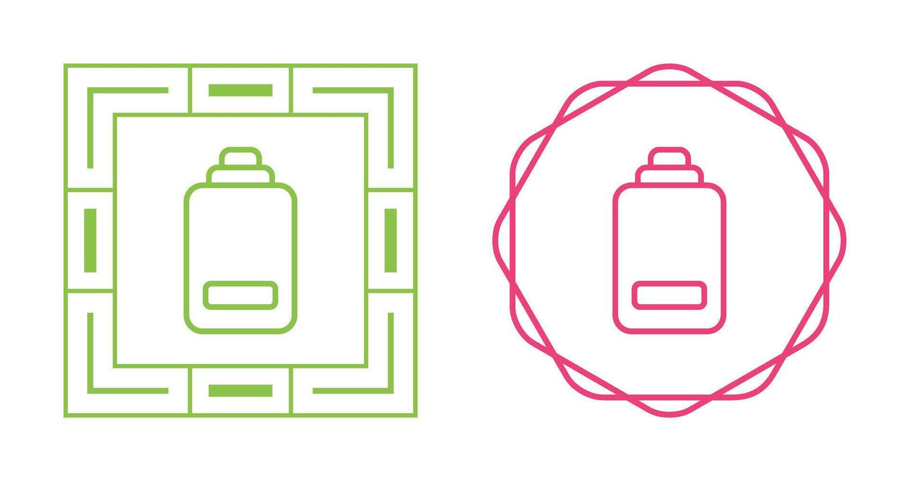 icône de vecteur de batterie faible