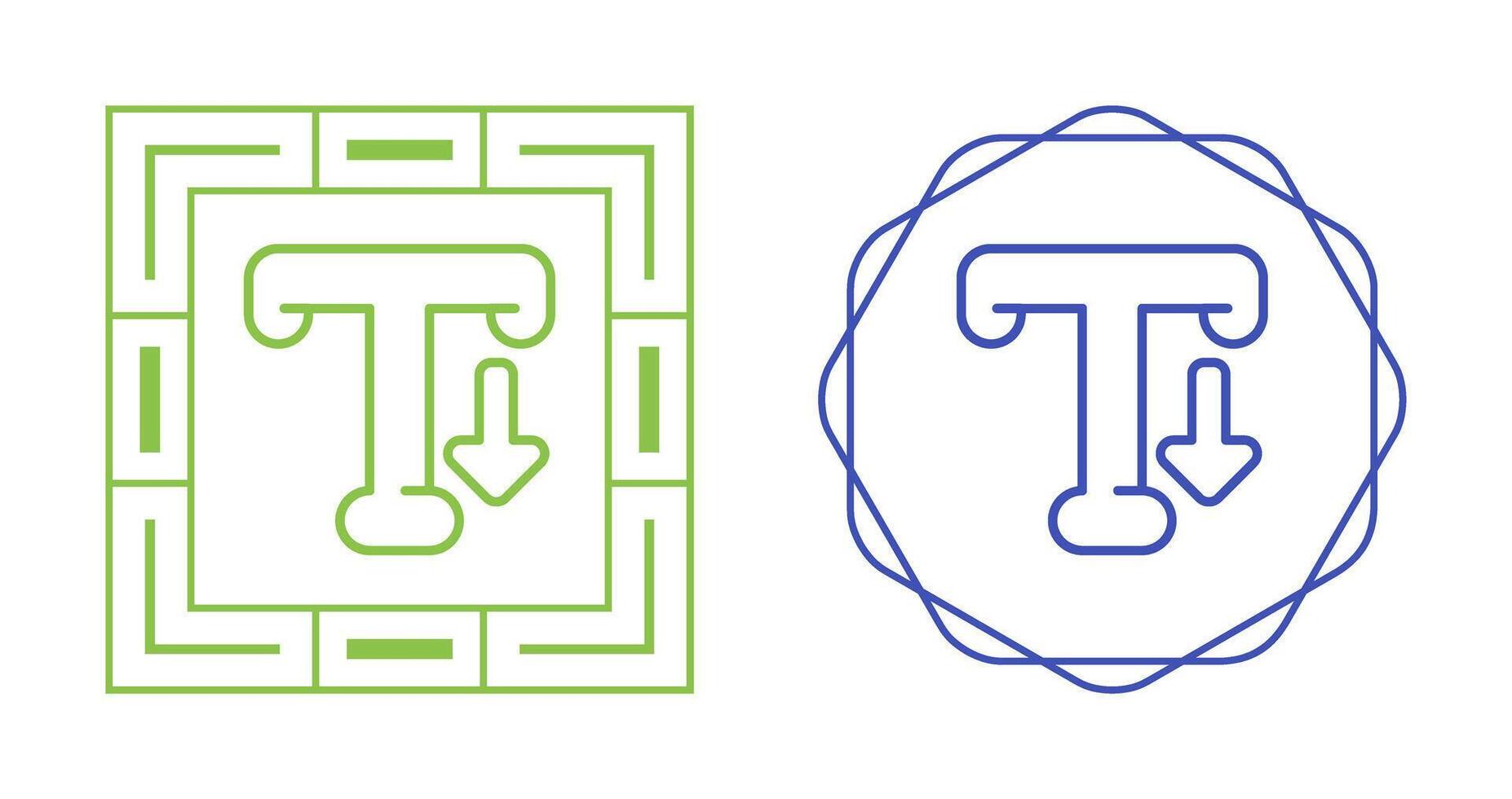 icône de vecteur de typographie