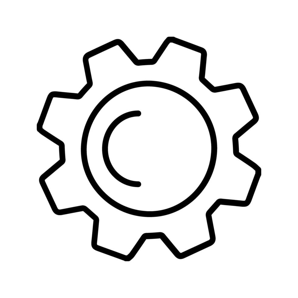 icône de vecteur de roue dentée