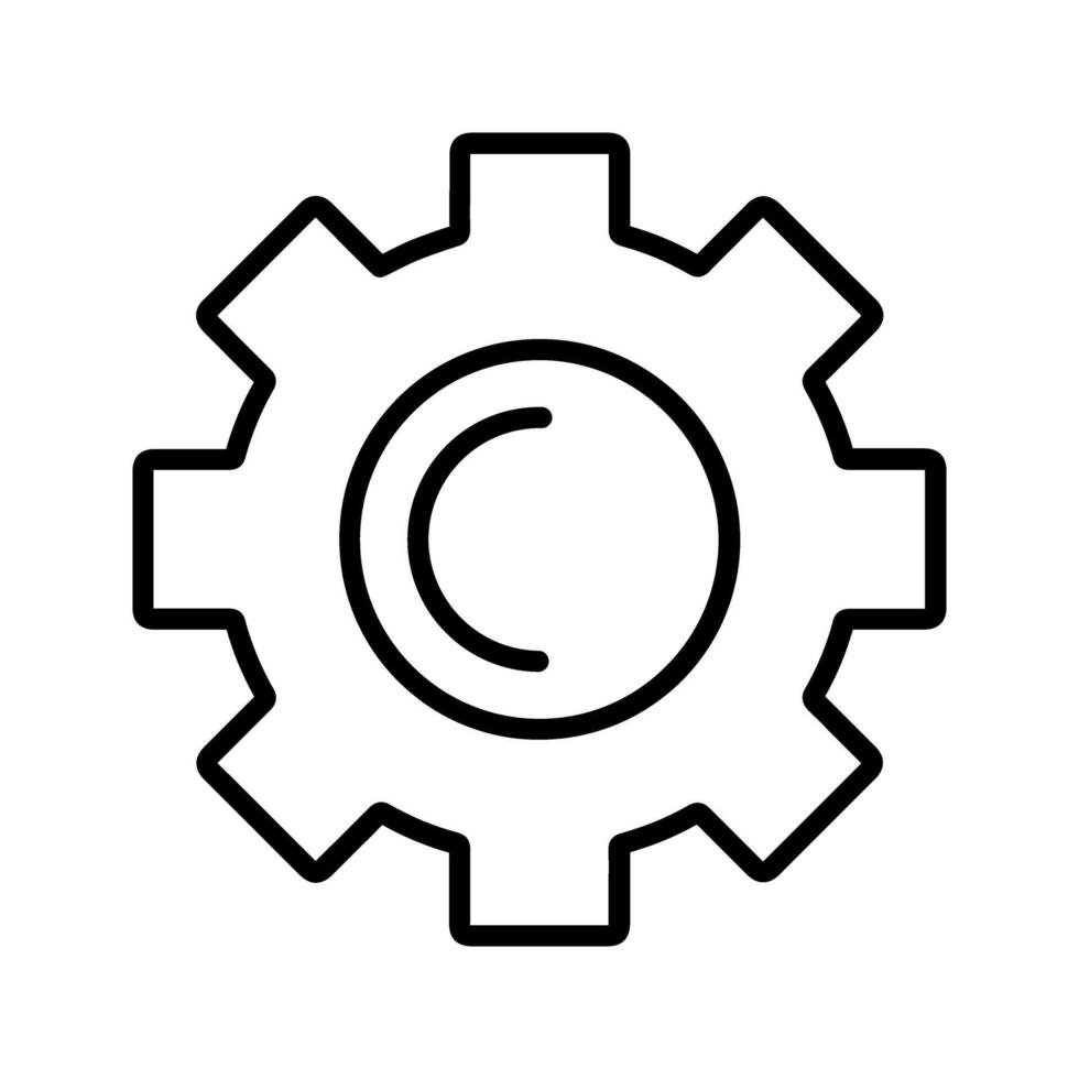 icône de vecteur de roue dentée