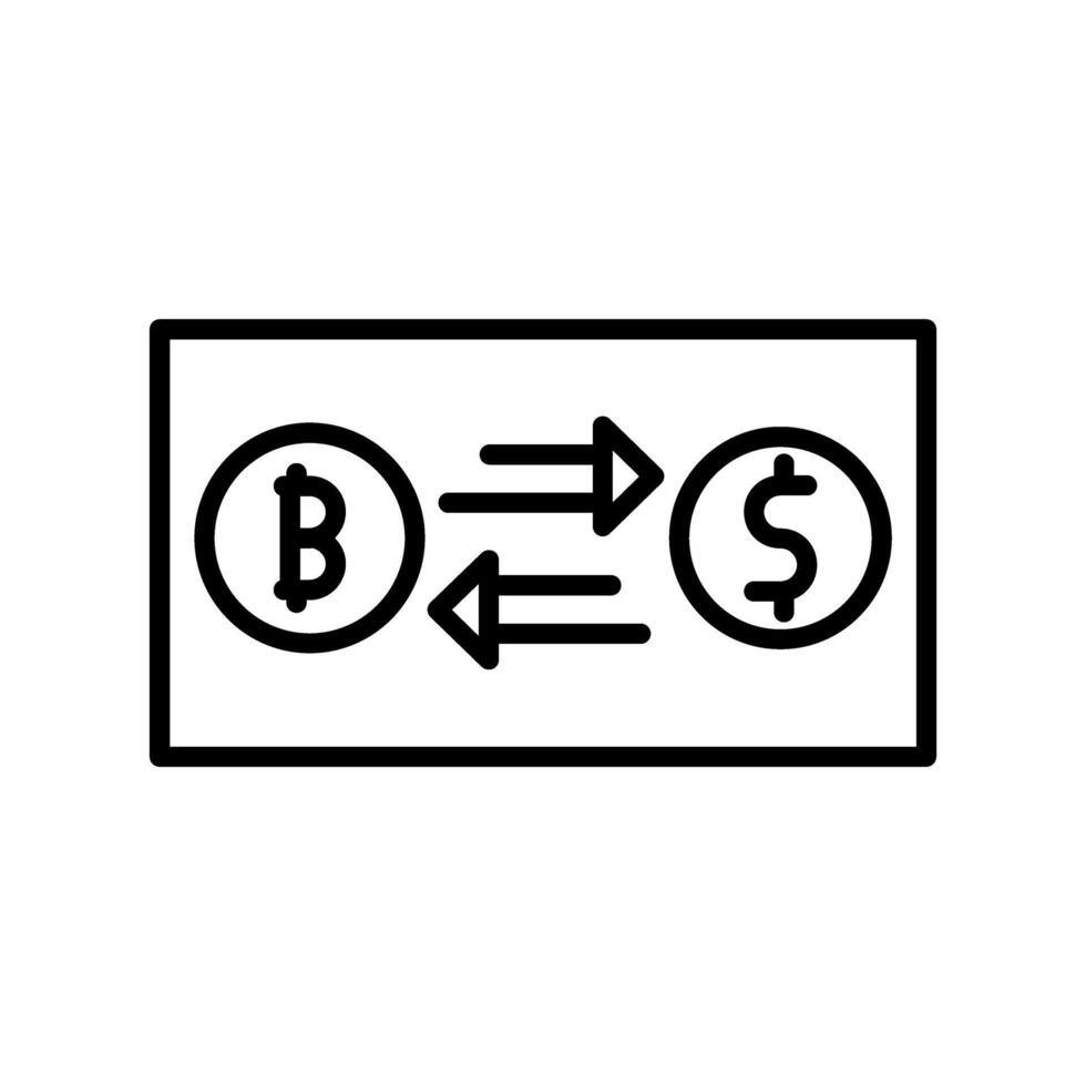 icône de vecteur d'échange d'argent