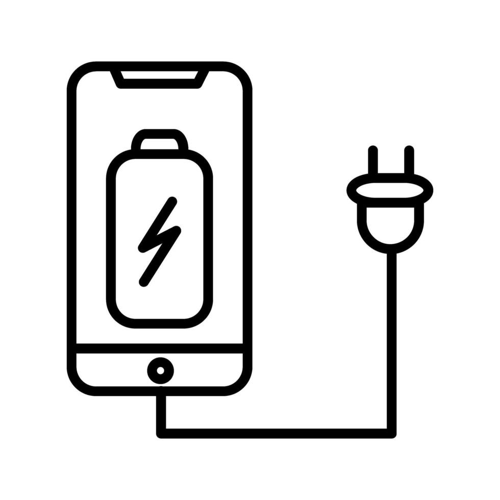 icône de vecteur de cellule et de prise