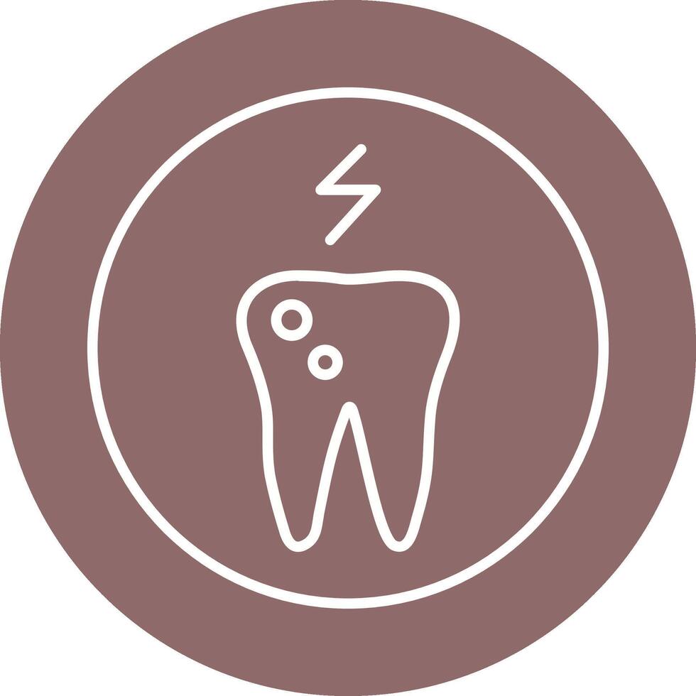 icône de vecteur de maux de dents et de plaque
