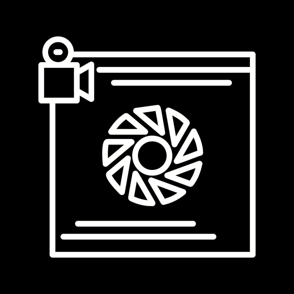 icône de vecteur d'objectif de caméra