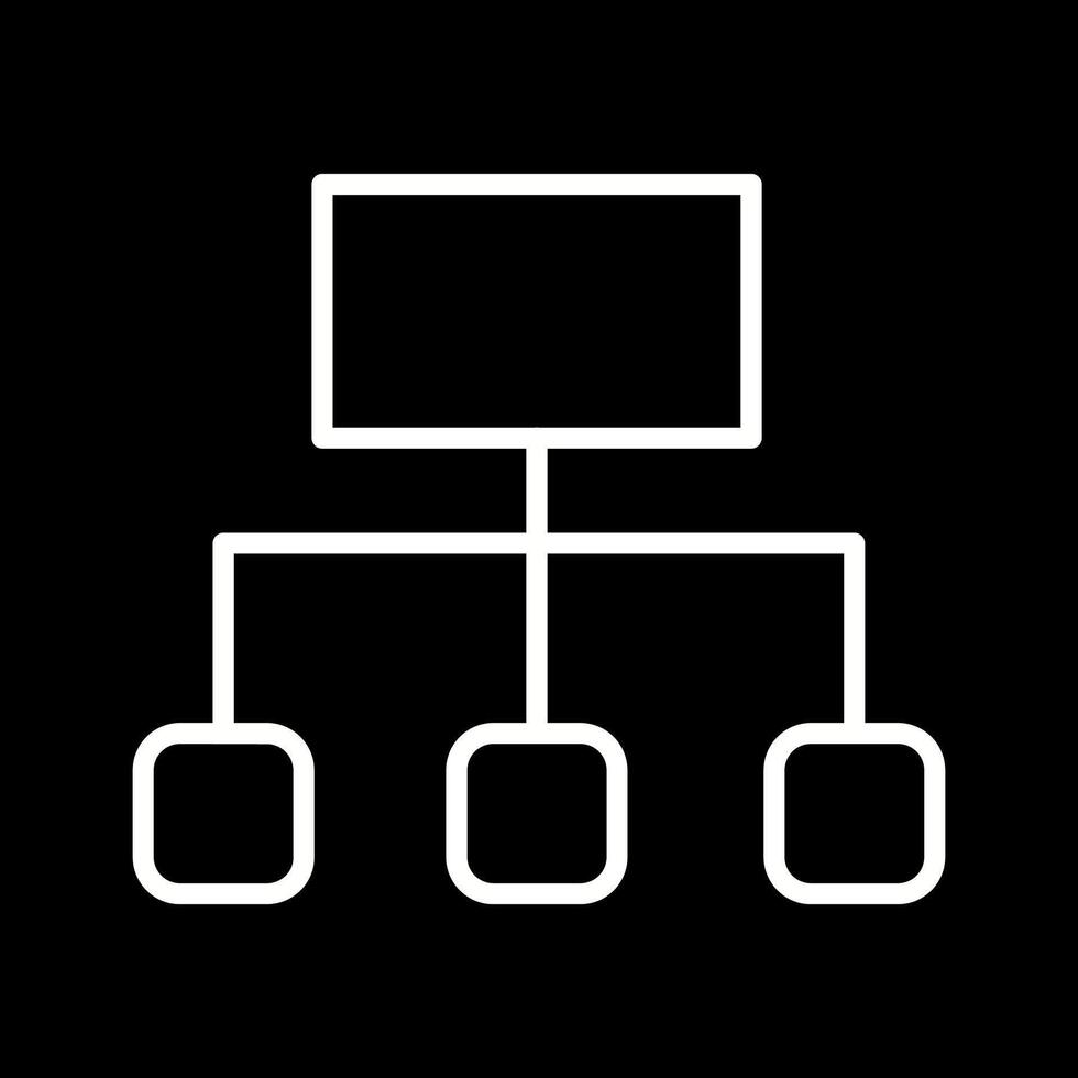 icône de vecteur d'organigramme