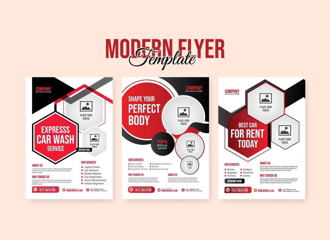 Créatif et moderne prospectus rollup bannière social médias Publier bannière modèle paquet collection vecteur