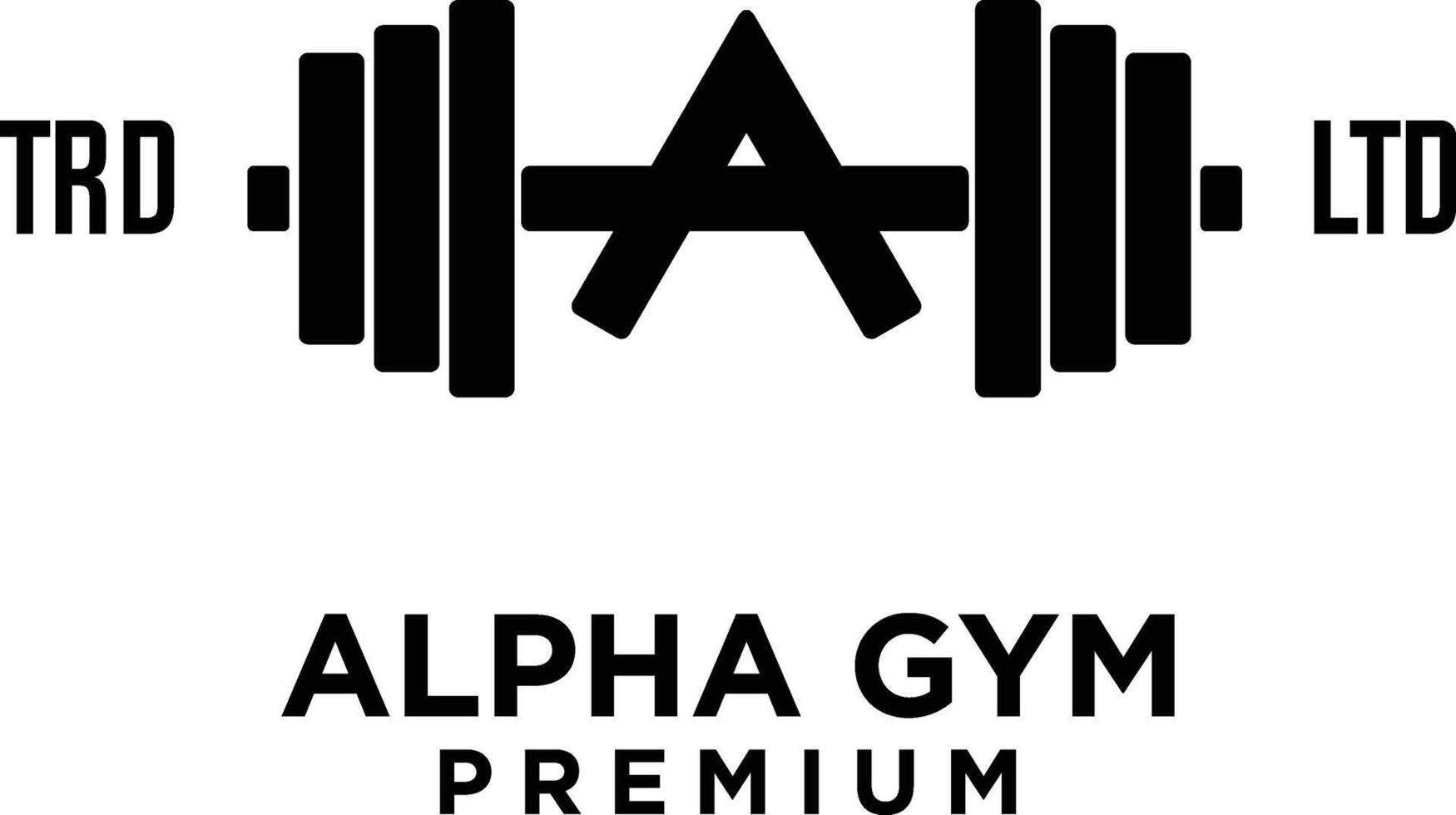 Gym aptitude lettre une logo icône conception vecteur