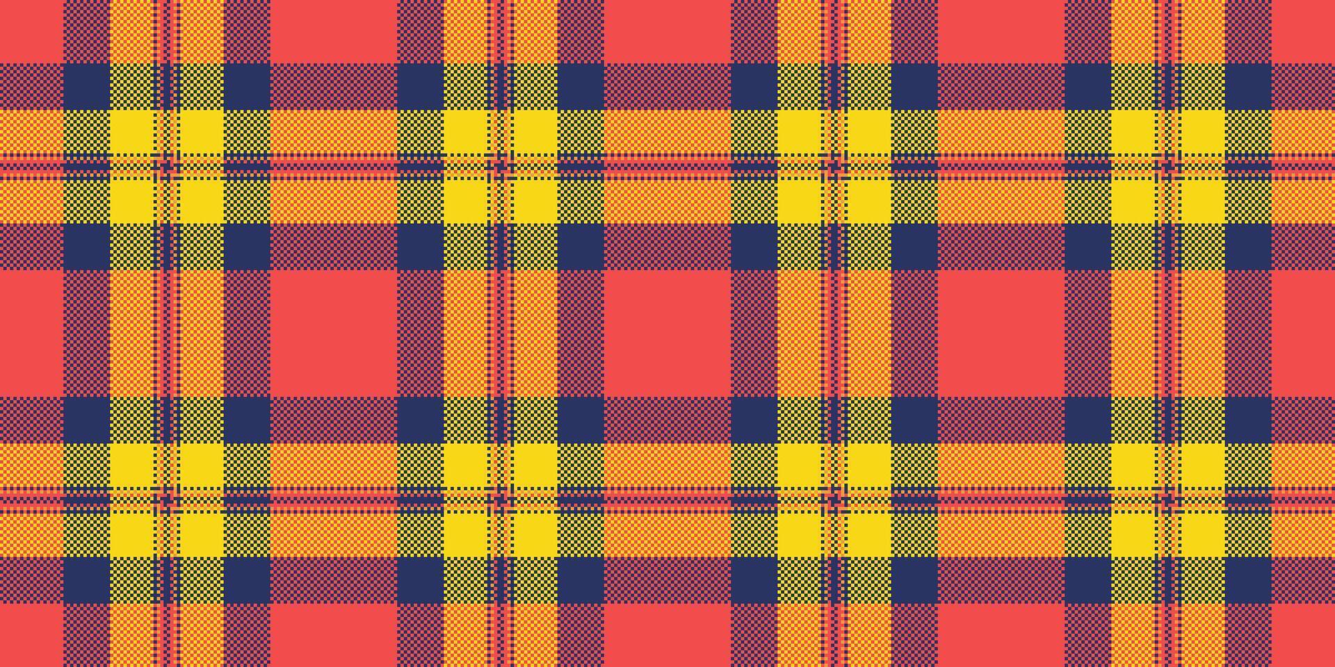 échantillon Contexte texture tartan, charmant en tissu modèle vecteur. plier vérifier textile plaid sans couture dans rouge et bleu couleurs. vecteur