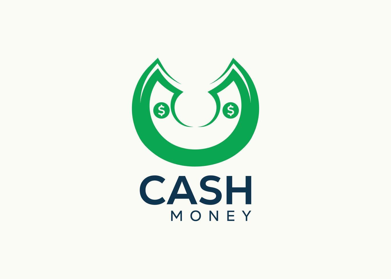 minimaliste argent logo conception vecteur modèle. en espèces argent pour affaires la finance vecteur. argent investir logo