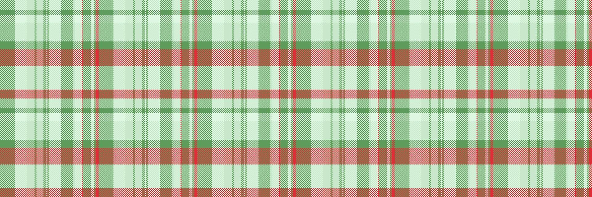 été tartan Contexte texture, inspiration en tissu textile vecteur. soyeux modèle sans couture vérifier plaid dans lumière et vert couleurs. vecteur