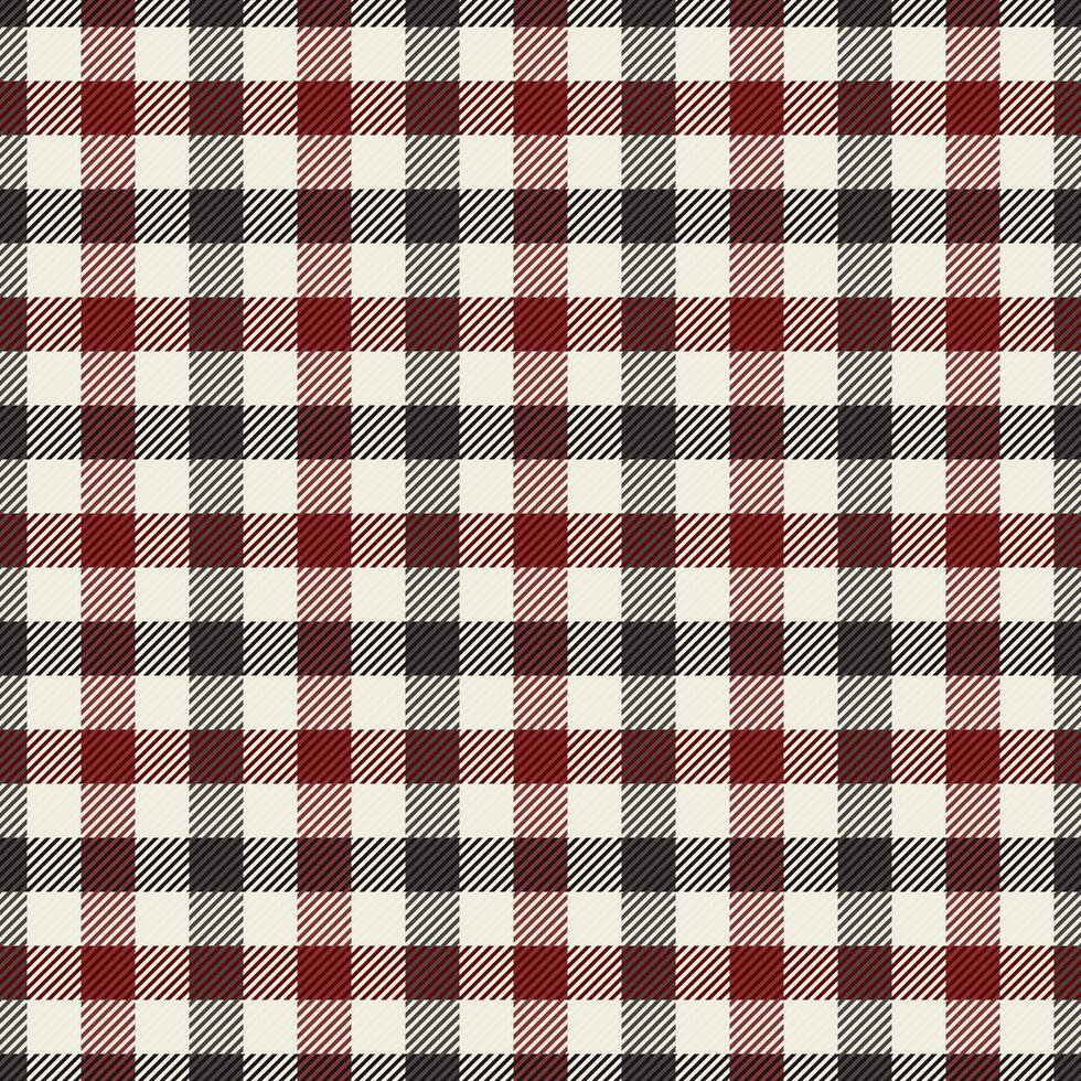 de luxe vérifier sans couture texture, rafraîchir plaid tartan tissu. Aléatoire textile vecteur Contexte modèle dans blanc et rouge couleurs.