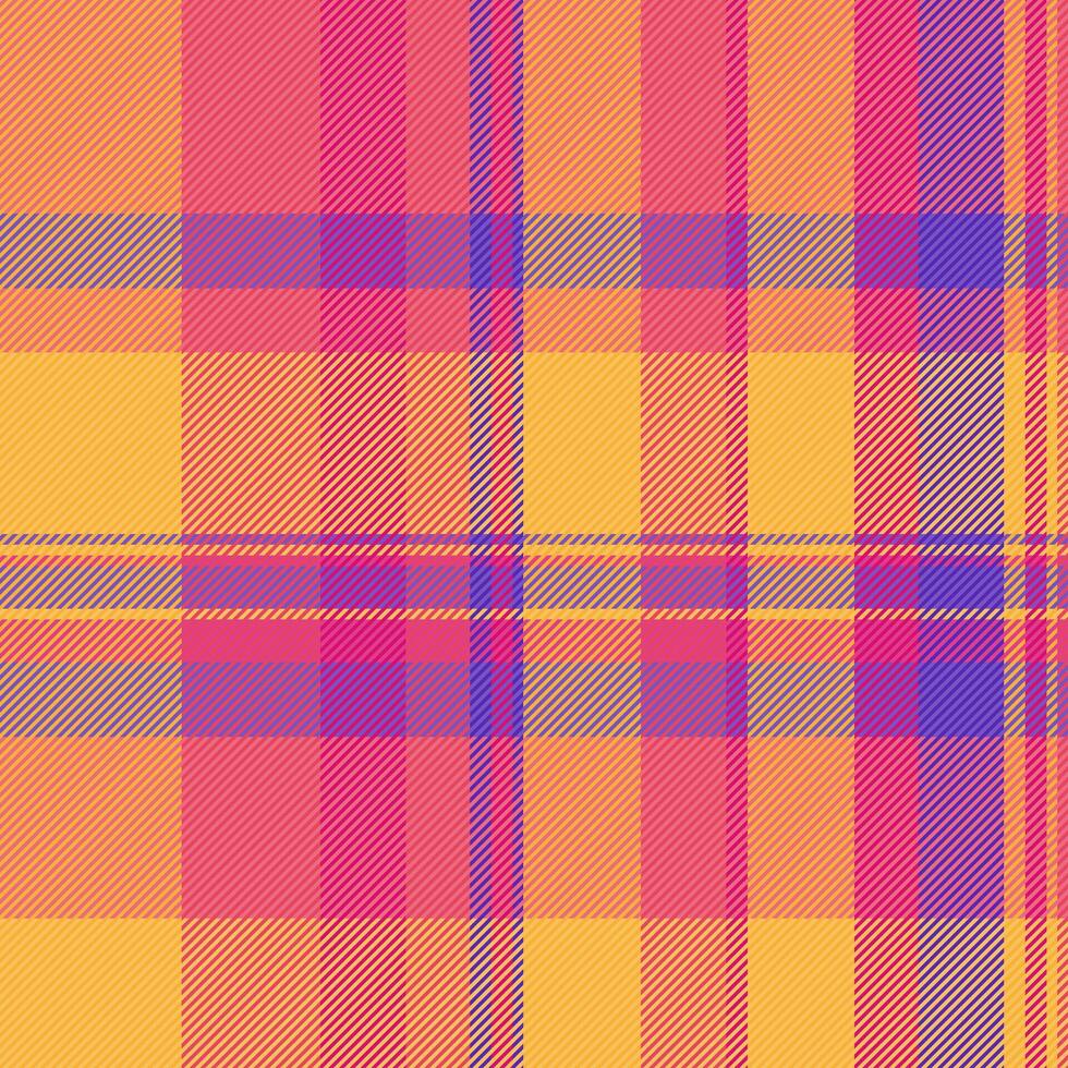 vérifier textile tartan de plaid Contexte en tissu avec une texture sans couture vecteur modèle.