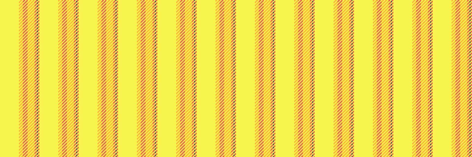 or Contexte verticale vecteur, voile Bande textile lignes. un service modèle en tissu sans couture texture dans Jaune et ambre couleurs. vecteur