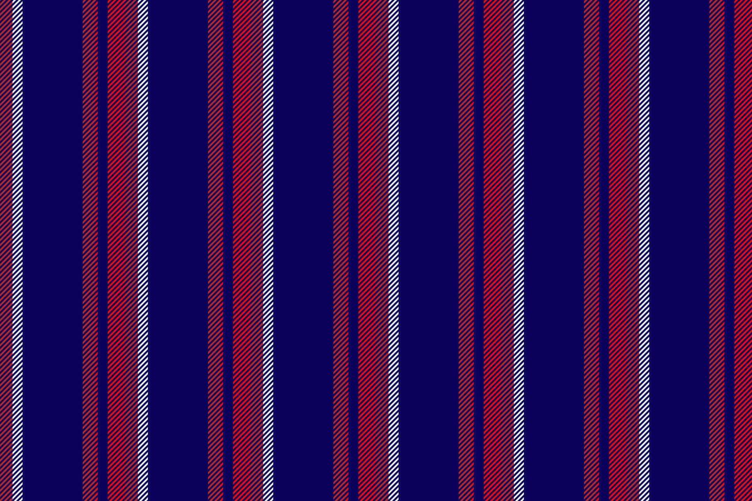 T-shirt verticale en tissu vecteur, façonné texture Contexte lignes. géométrique sans couture textile Bande modèle dans indigo et rouge couleurs. vecteur