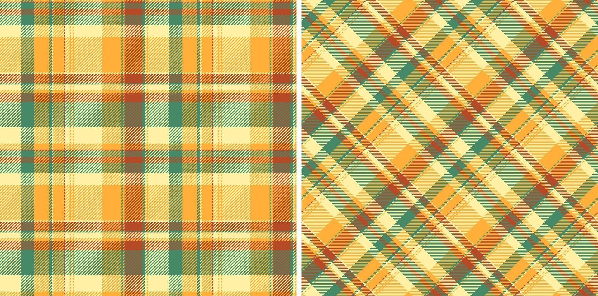 vecteur Contexte modèle de sans couture vérifier tartan avec une plaid en tissu texture textile. ensemble dans or couleurs pour graphique conception détaillé modifiable échantillon.