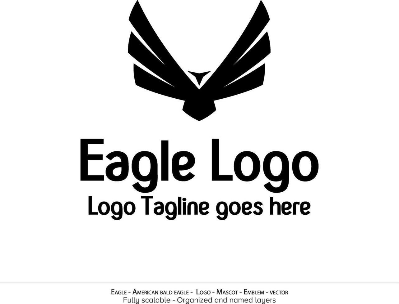 Aigle logo, en volant oiseau emblème. Colombe mascotte. américain chauve Aigle silhouette logo. minimal conception, minimaliste logo vecteur