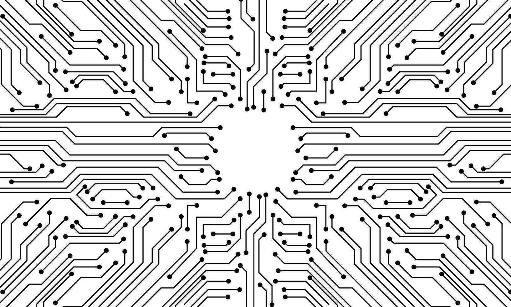 modèle de technologie de ligne de circuit gris sur le vecteur de fond blanc