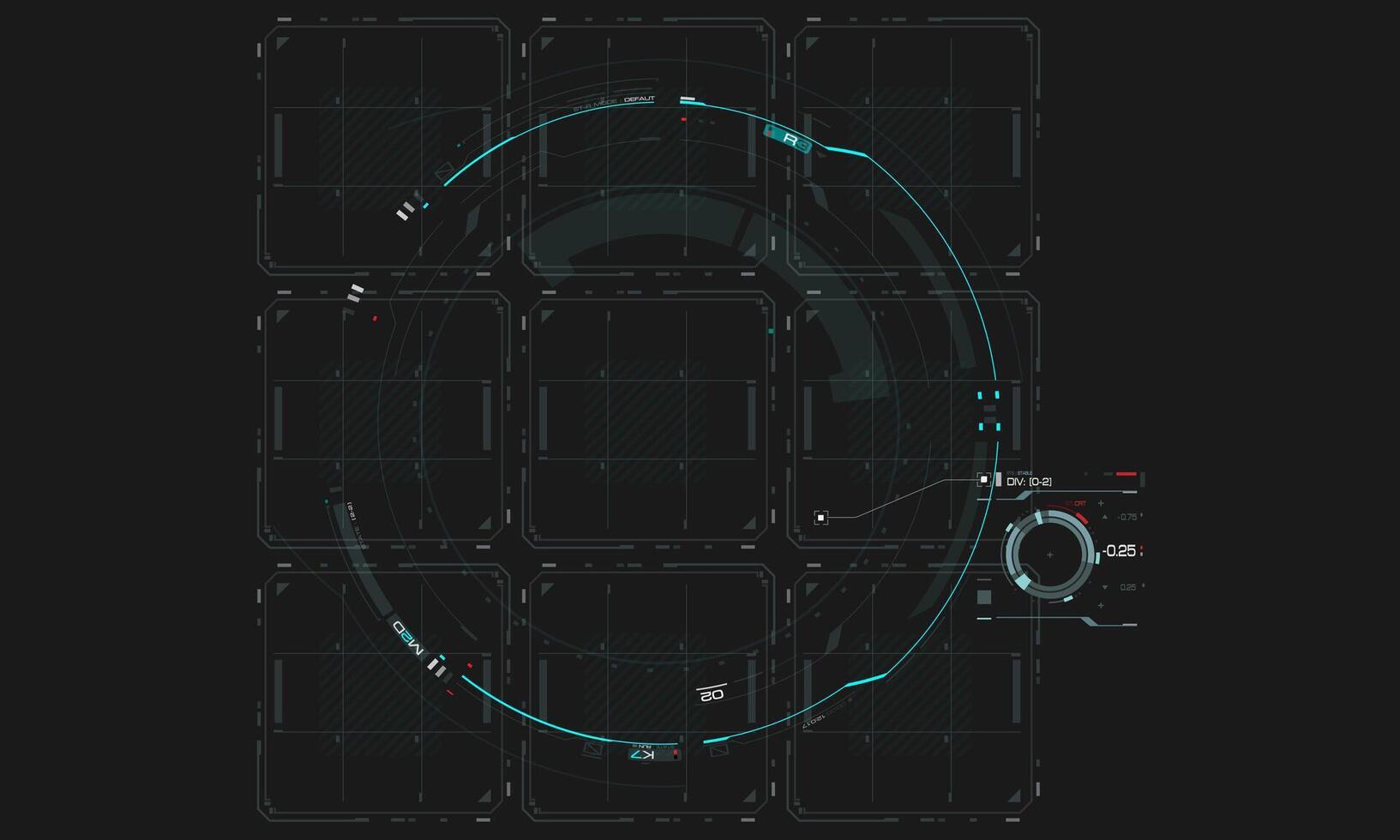 abstrait La technologie bleu futuriste utilisateur interface cyber géométrique conception Créatif Contexte vecteur