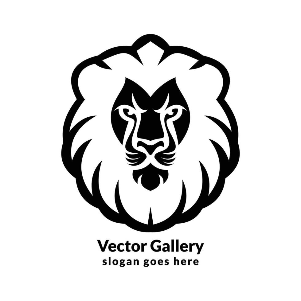 création de logo de lion vecteur