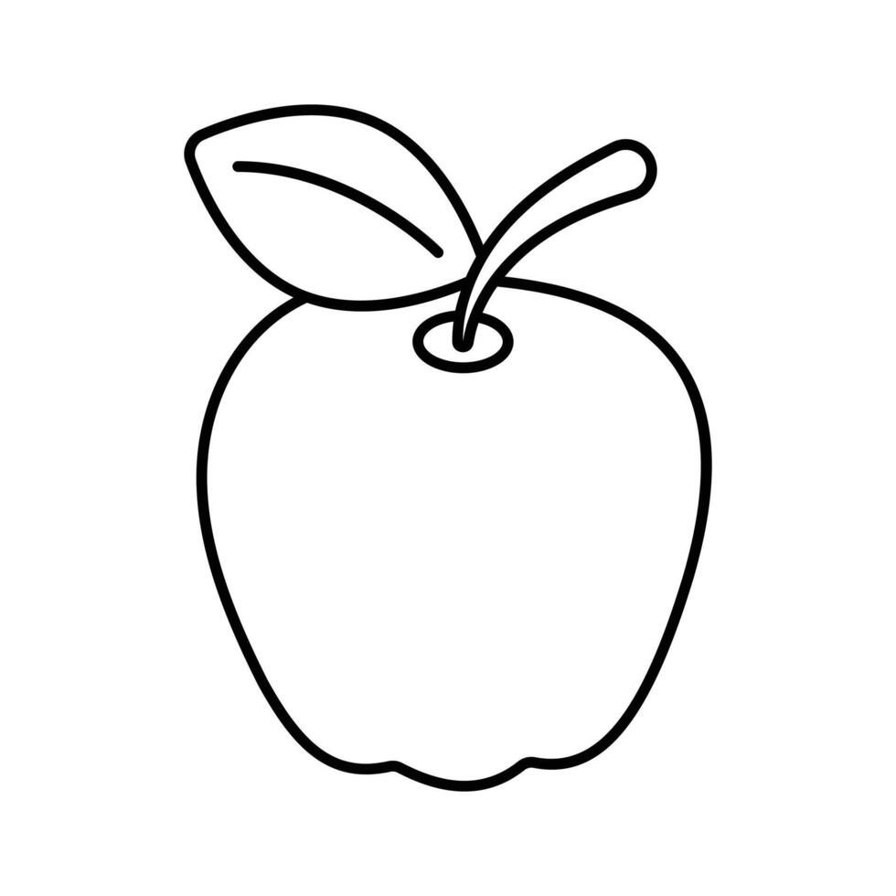une personnalisable icône de Frais pomme, prêt à utilisation vecteur