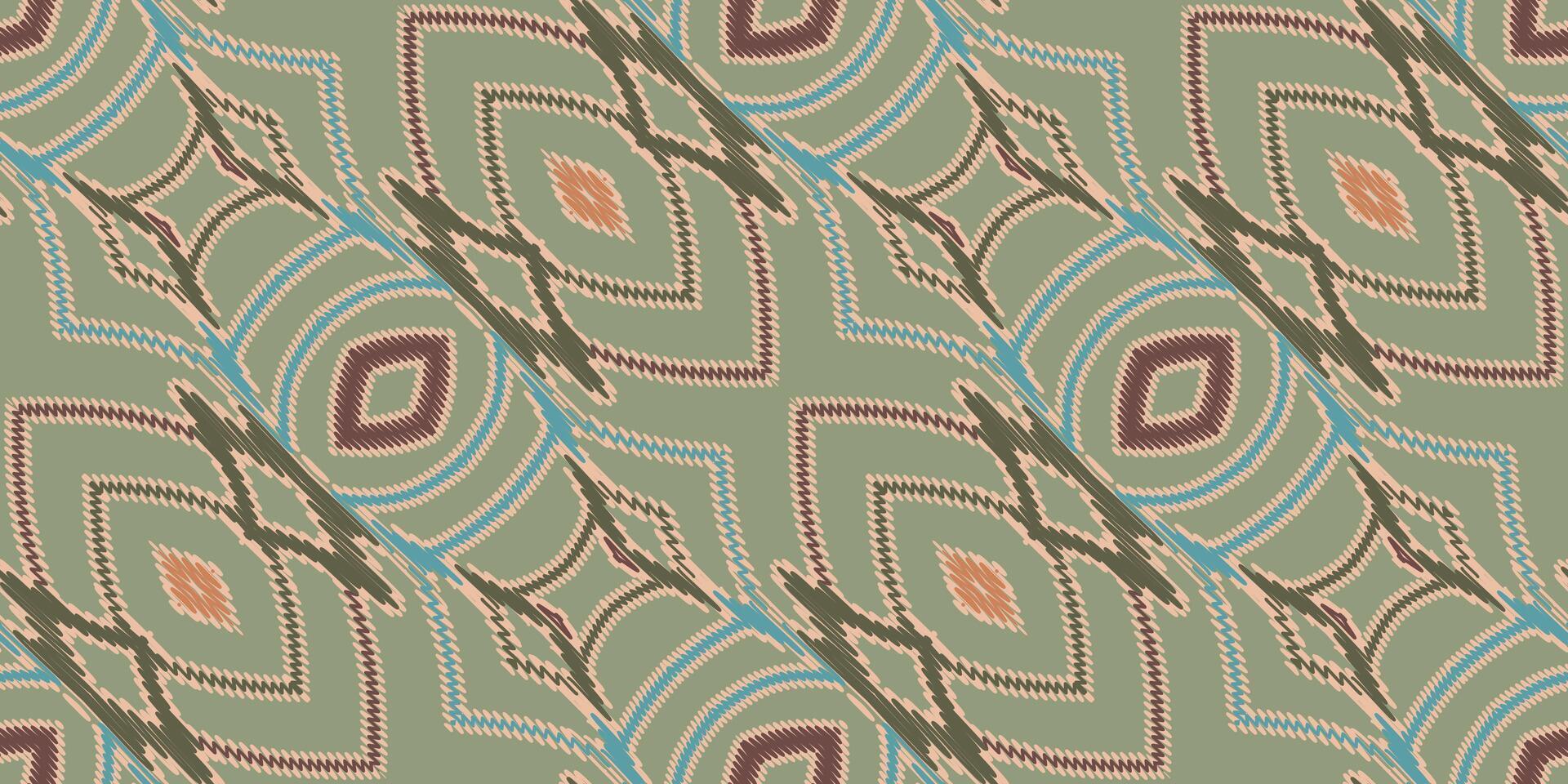 ikat floral paisley broderie sur blanc background.ikat ethnique Oriental modèle traditionnel.aztèque style abstrait vecteur illustration.design pour texture,tissu,habillement,emballage,décoration,écharpe,tapis