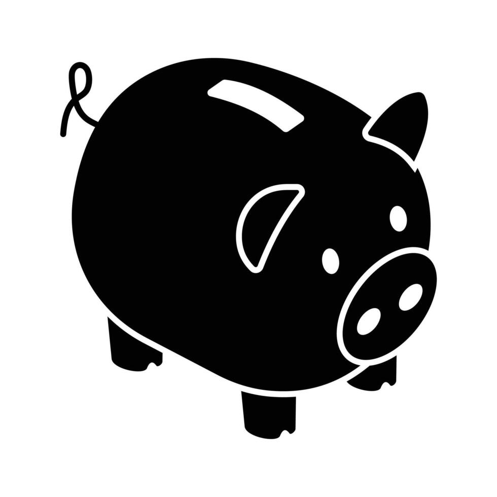 porcin banque, branché isométrique vecteur conception de argent des économies