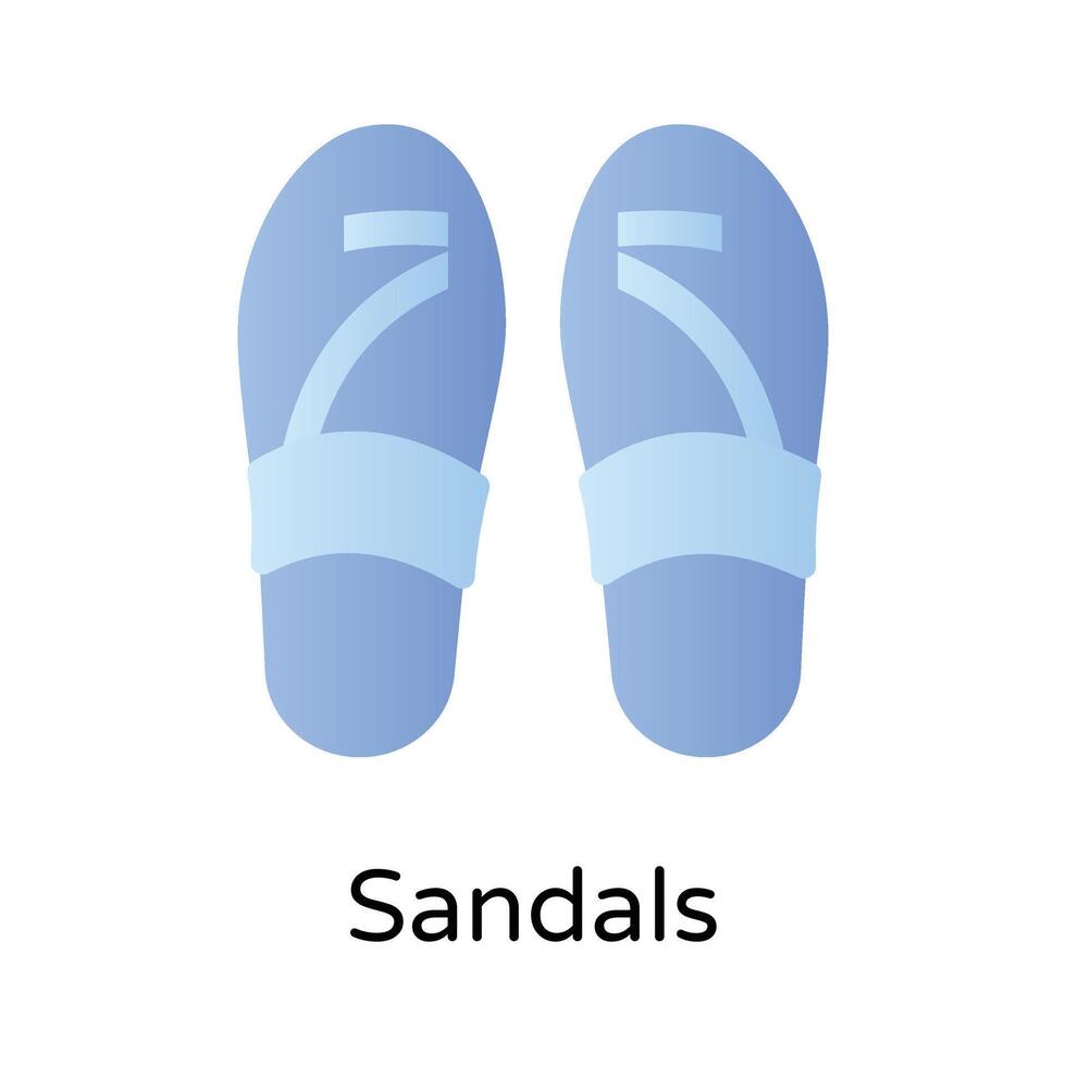 visuellement parfait prime icône de Dames des sandales dans branché style vecteur
