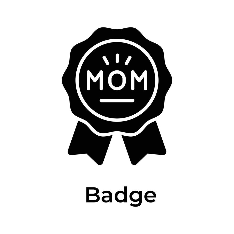 meilleur maman prix vecteur conception, les mères journée badge icône