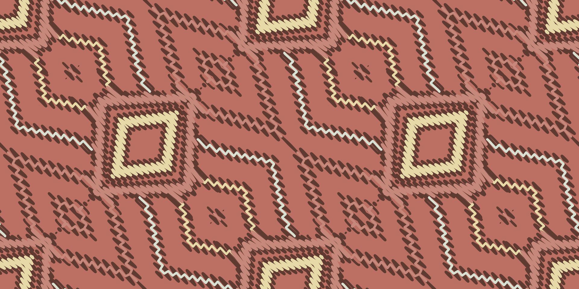 baroque modèle sans couture originaire de Américain, motif broderie, ikat broderie vecteur conception pour impression figure tribal encre sur tissu patola sari