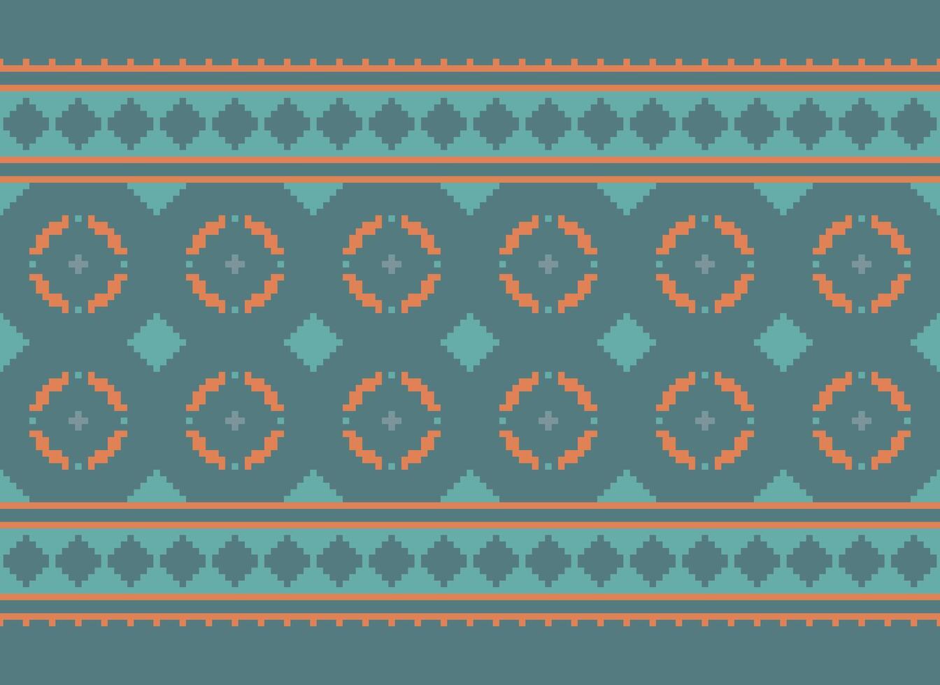 traverser point. géométrique ethnique motifs. conception pour sari, patola, sari, dupatta, vyshyvanka, Rushnyk, dupatta, vêtements, tissu, batique, tricots, broderie, Ikkat, pixel modèle. traditionnel conception. vecteur