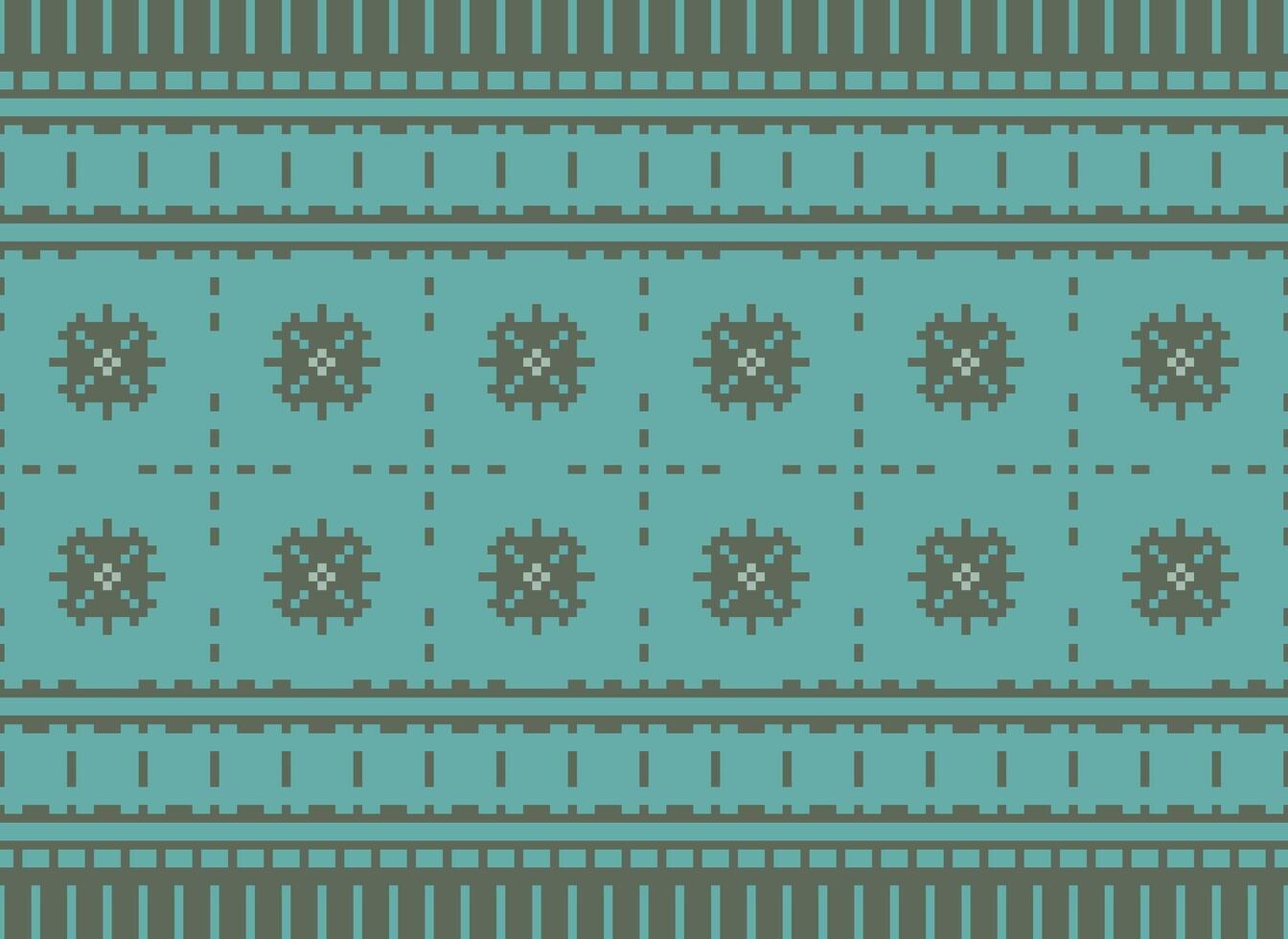 traverser point. géométrique ethnique motifs. conception pour sari, patola, sari, dupatta, vyshyvanka, Rushnyk, dupatta, vêtements, tissu, batique, tricots, broderie, Ikkat, pixel modèle. traditionnel conception. vecteur