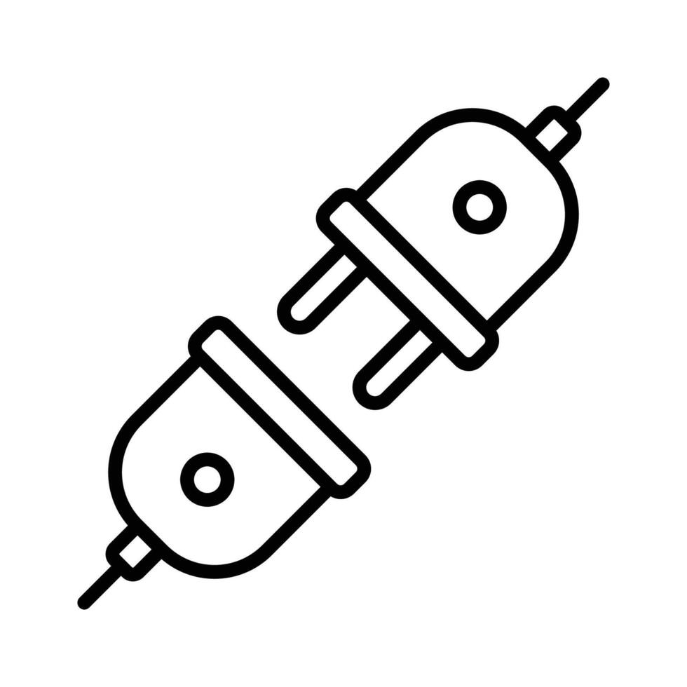 électrique prise de courant icône vecteur conception modèle dans blanc Contexte