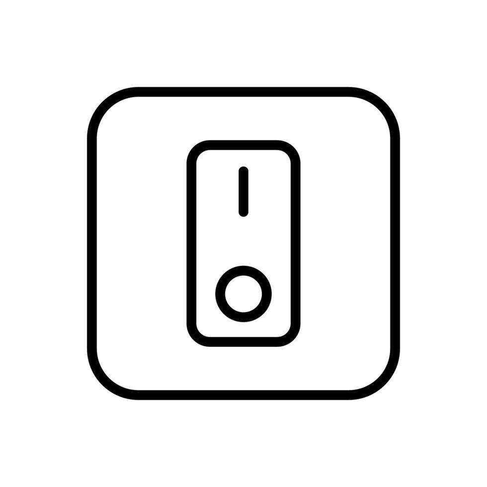 commutateur bouton icône vecteur conception modèle dans blanc Contexte