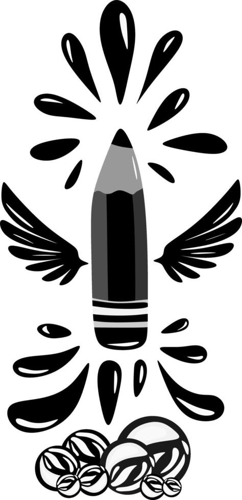 un illustration de crayon icône vecteur