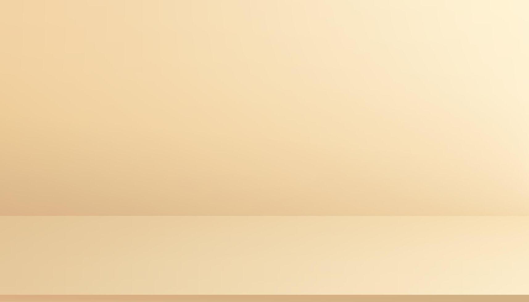 beige Contexte avec ombre légère sur mur, jaune studio des produits afficher scène avec plate-forme, vecteur 3d vide toile de fond podium supporter pour cosmétique présentation.étape vitrine pour automne-été bannière