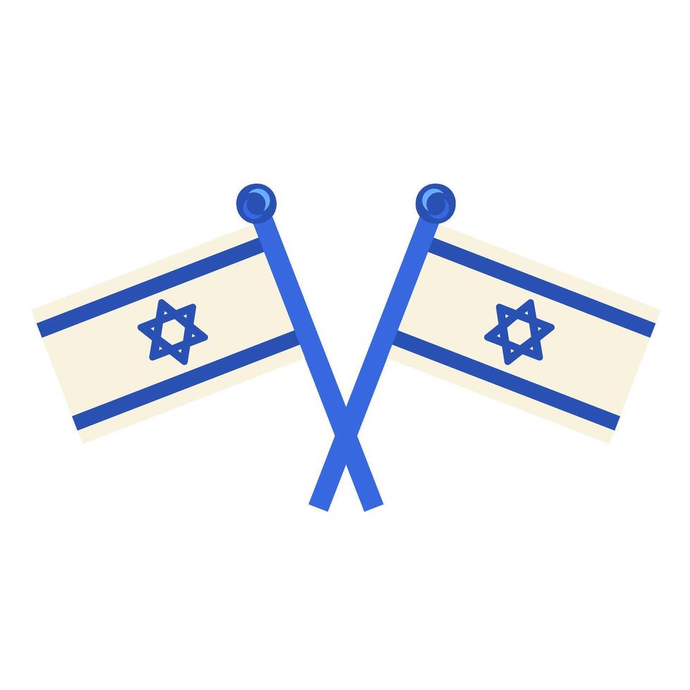 Israël de fête franchi souvenir drapeaux solide Lait vecteur