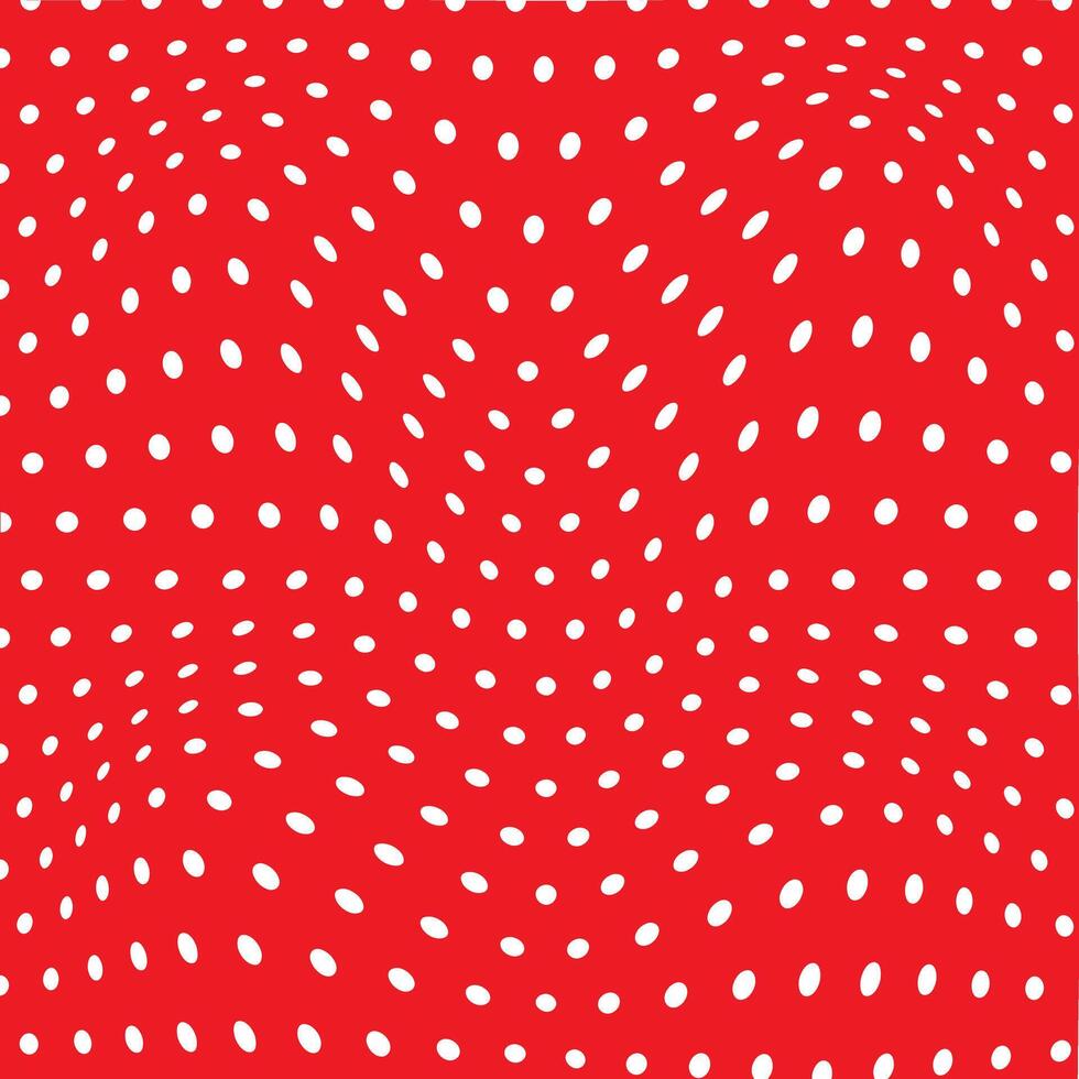 abstrait jointes blanc Couleur petit cercle polka point ondulé fausser modèle sur rouge Couleur Contexte vecteur