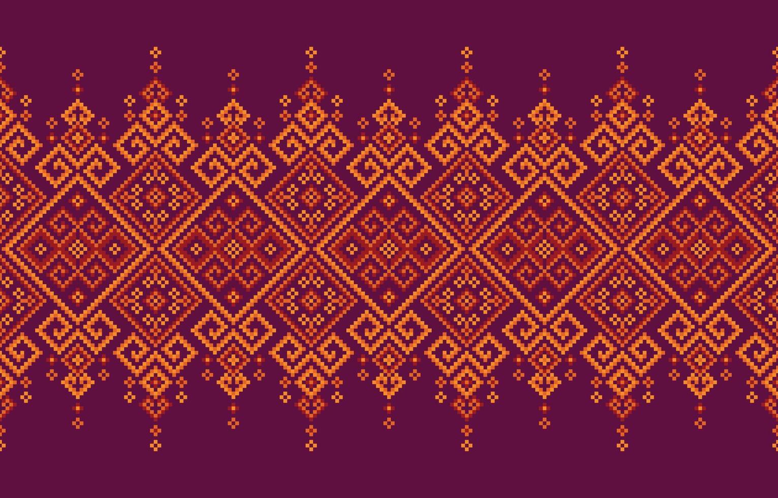 modèle géométrique conception. ethnique modèle motif boho rétro textile ikat vecteur graphique Contexte vecteur illustration conception par rétro géométrique Indien en tissu coloré ornement africain traverser tapis