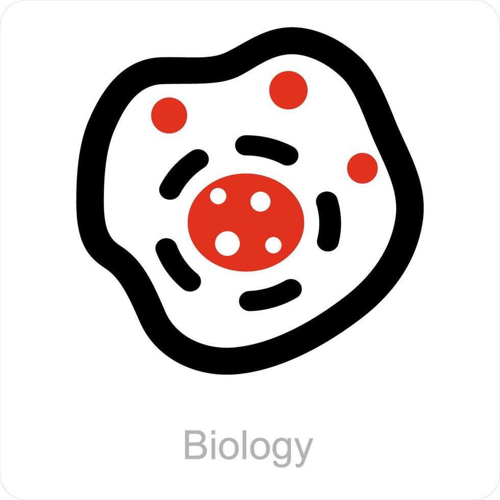 la biologie et science icône concept vecteur