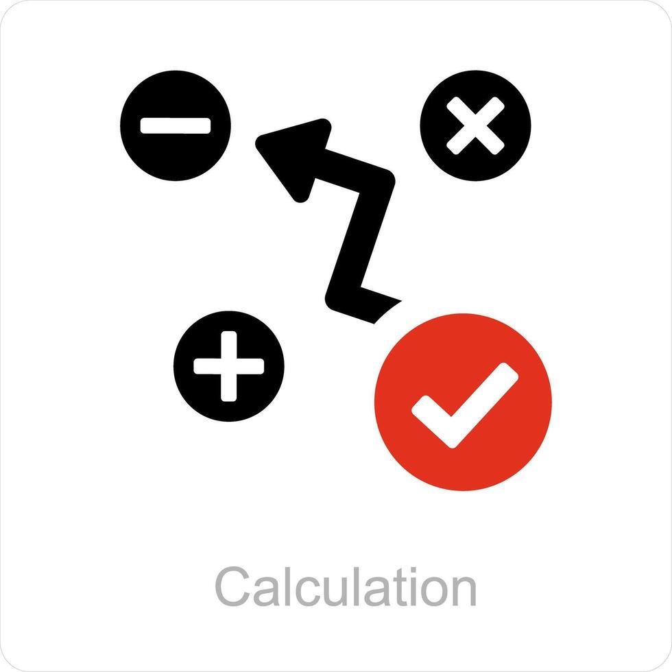 calcul et comptabilité icône concept vecteur