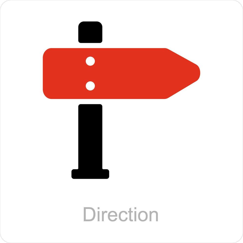 direction et droite icône concept vecteur