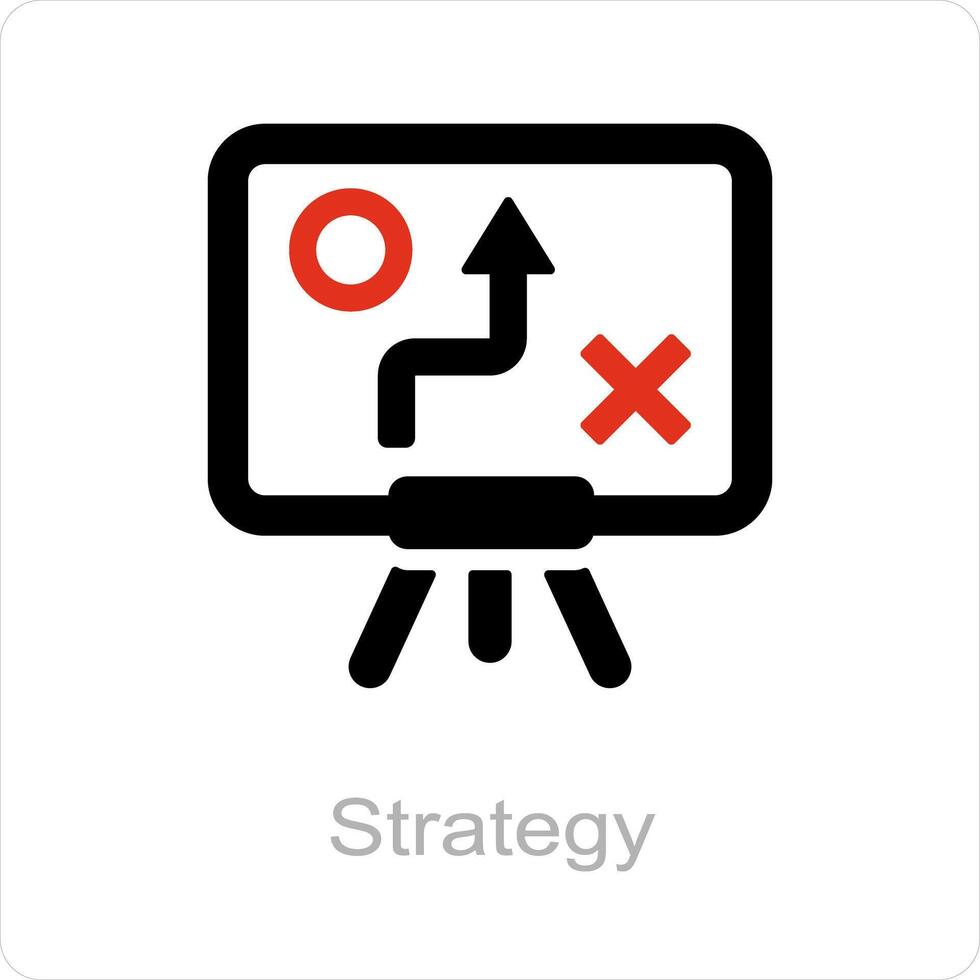 stratégie et affaires icône concept vecteur