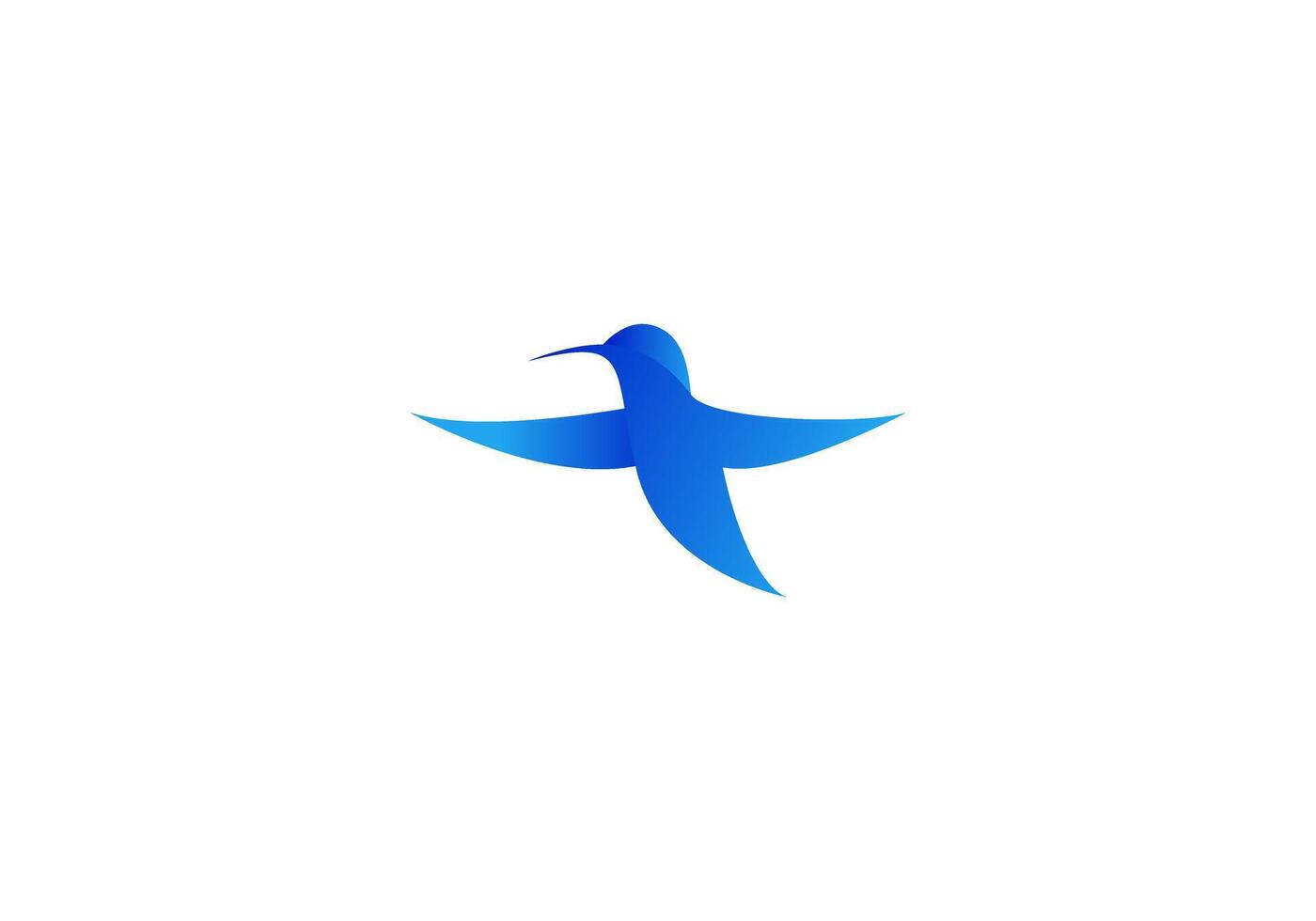 coloré logo oiseau, minimaliste, moderne, simple, modifiable Couleur vecteur