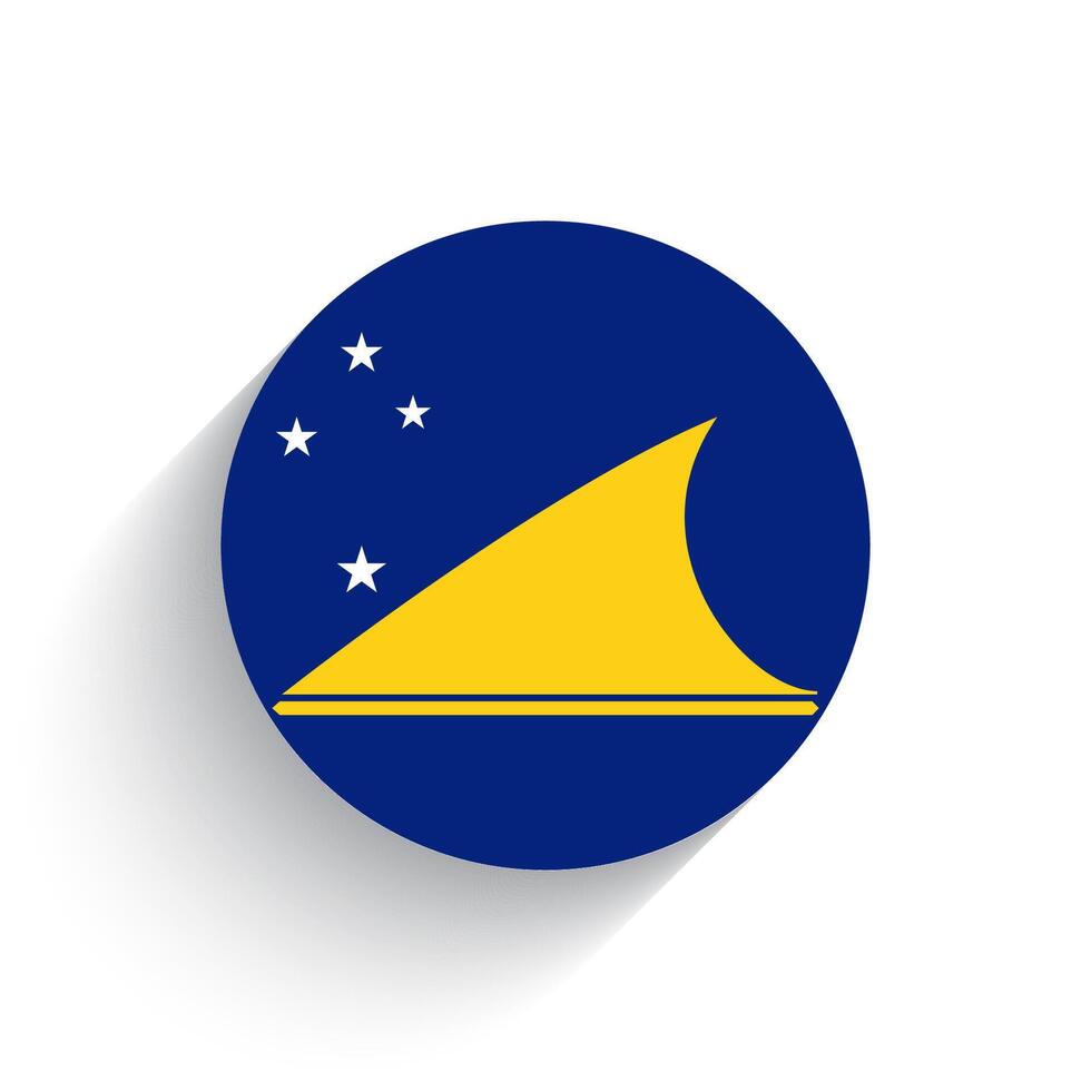 nationale drapeau de tokélaou icône vecteur illustration isolé sur blanc Contexte.