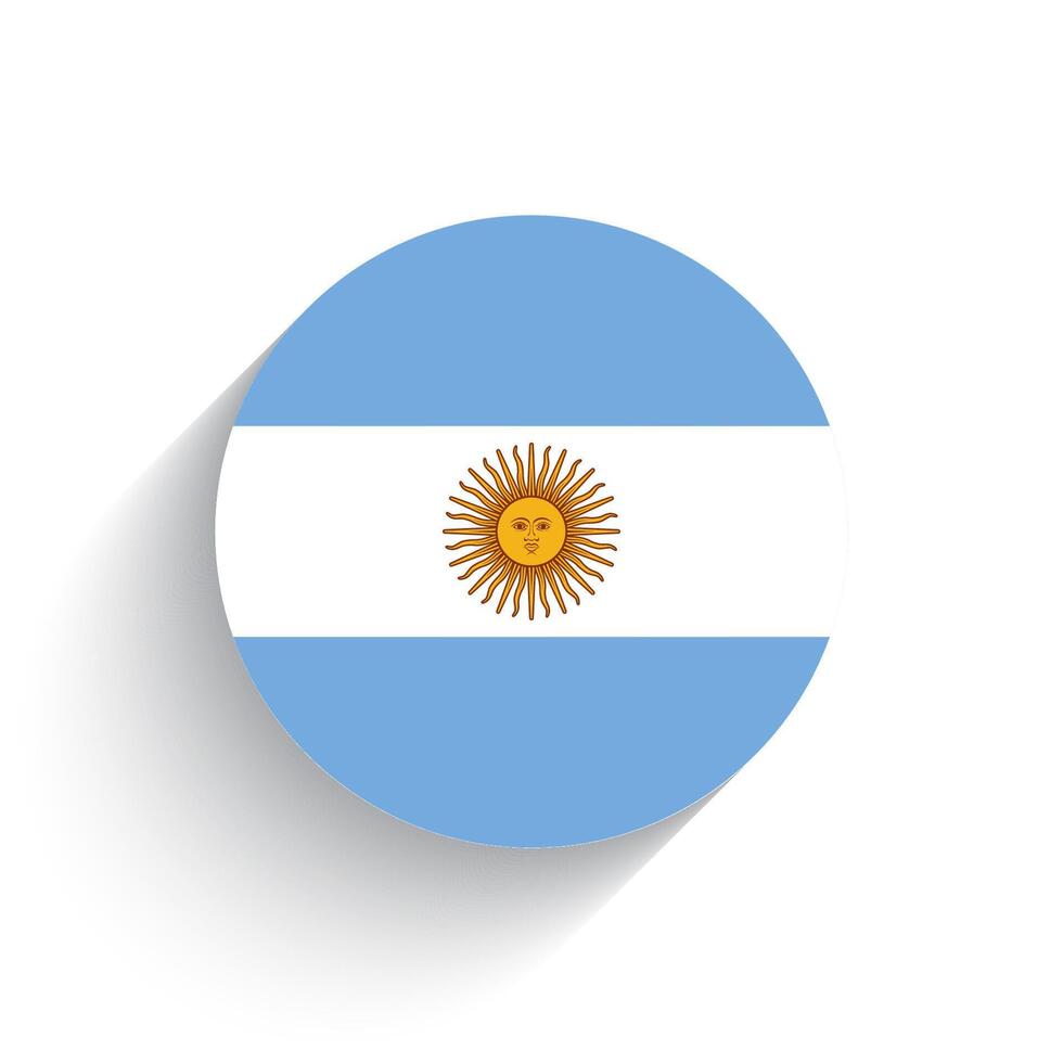 nationale drapeau de Argentine icône vecteur illustration isolé sur blanc Contexte.