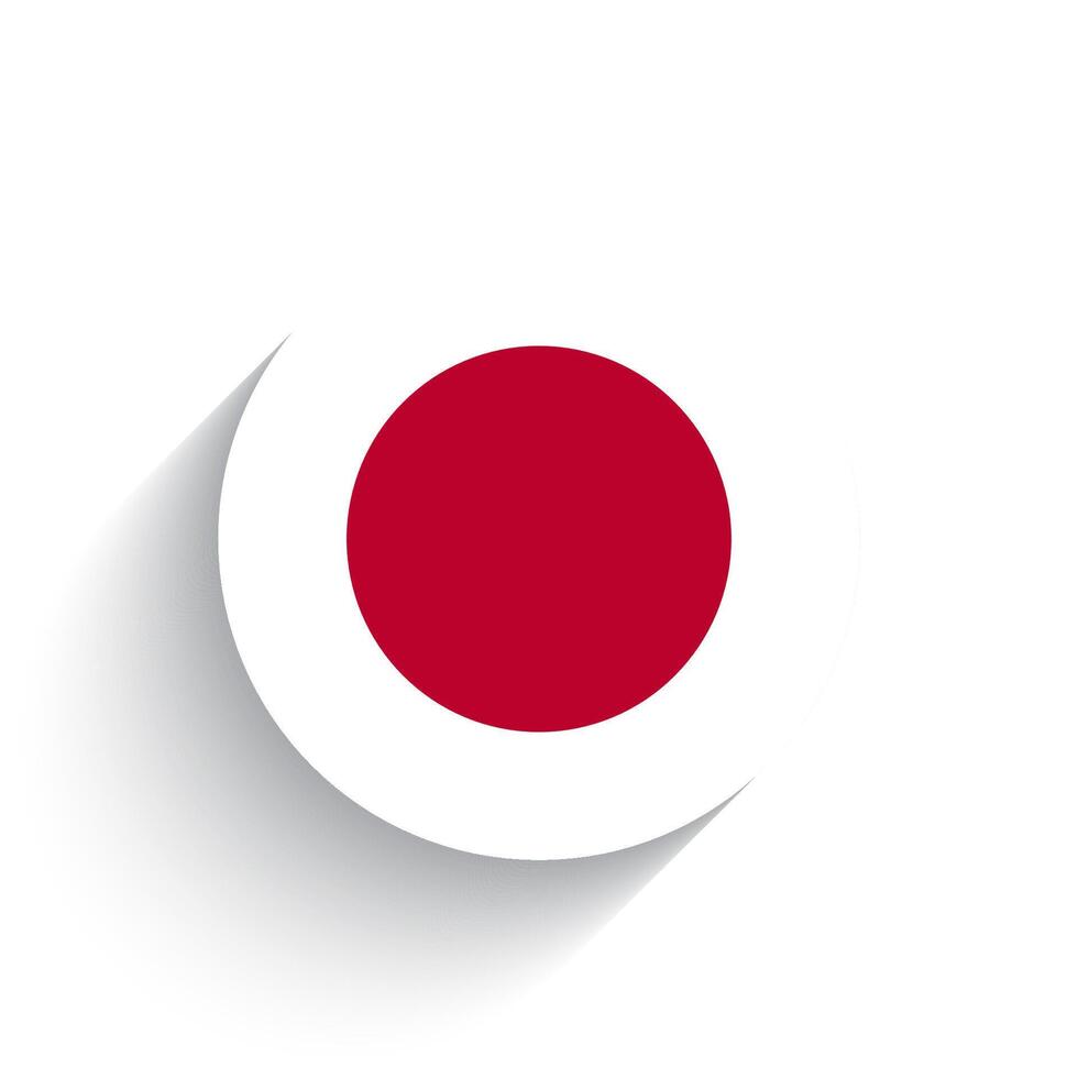 nationale drapeau de Japon icône vecteur illustration isolé sur blanc Contexte.
